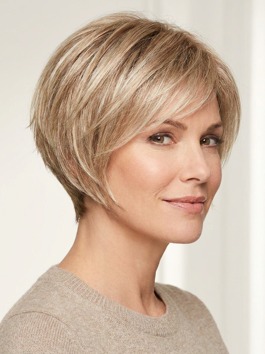 Blonde Bixie Bob als Kurze Blonde Bob Frisuren Inspiration 2026